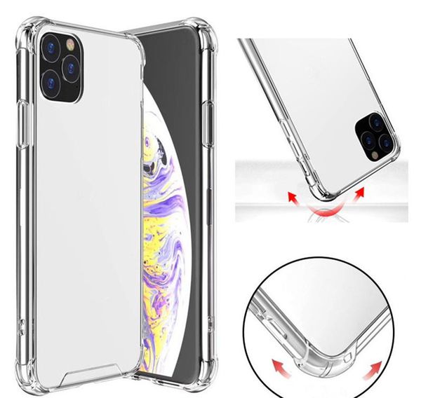 

transparent shockproof acrylic hybrid armor hard back case cover for ixs 11 pro max xr 8 7 plus samsung s10 20 note10-2