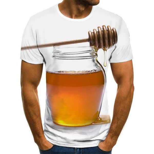 

men 's t -shirt ms .bee 3d o -neck 3d print shirts kawaii horror oversized men clothing