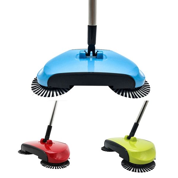 

ing machine hand push type ic broom dust handle household cleaning package hand push er mop,1 pack,blue