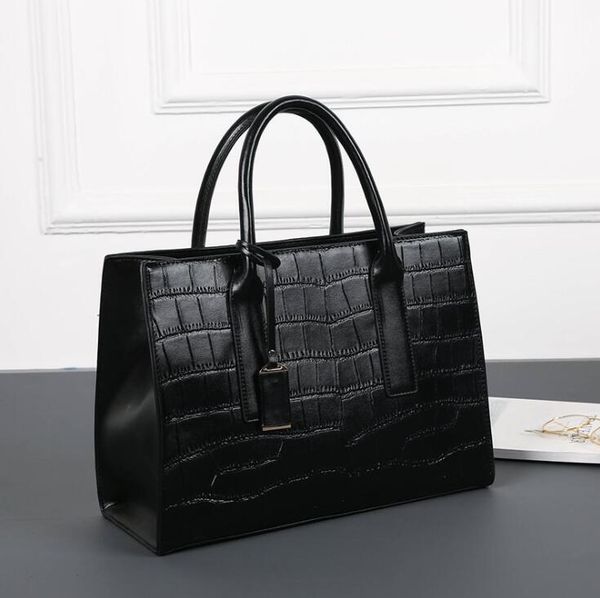 

Women Handbag Alligator Totes Large Capacity Dress Lady Bag Temperament Business Bag