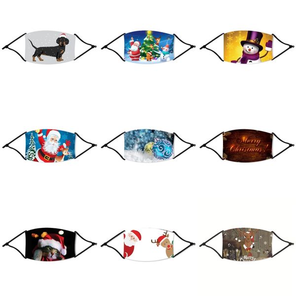 

plenty stock anti-dust christmas mask grade protection and smoke allergies adjustable reusable christmas mask christmas masks with 10 fil#41, Black