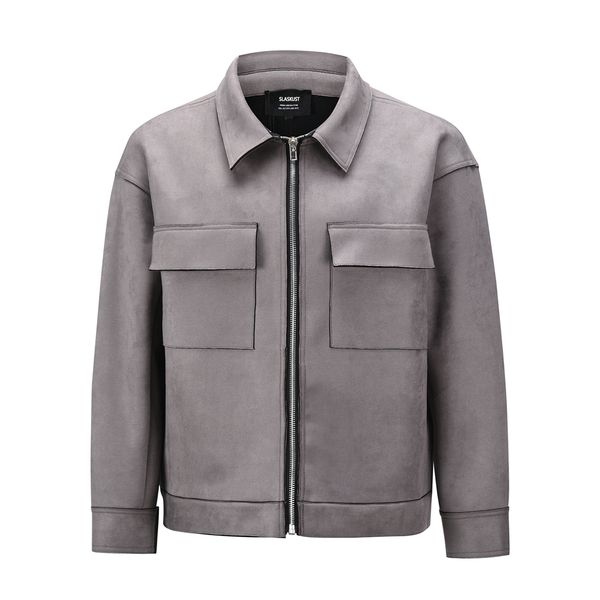 

winter zip trucker jacket flap pockets raglan men streetwear dongguan_ss, Black;brown