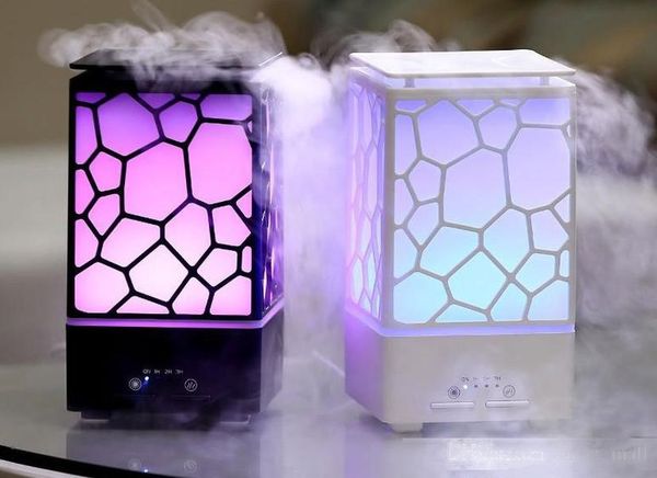 

200ml water cube aroma diffuser ultrasonic air humidifier with led lights home office deskmini essential oil mist diffuser llfa