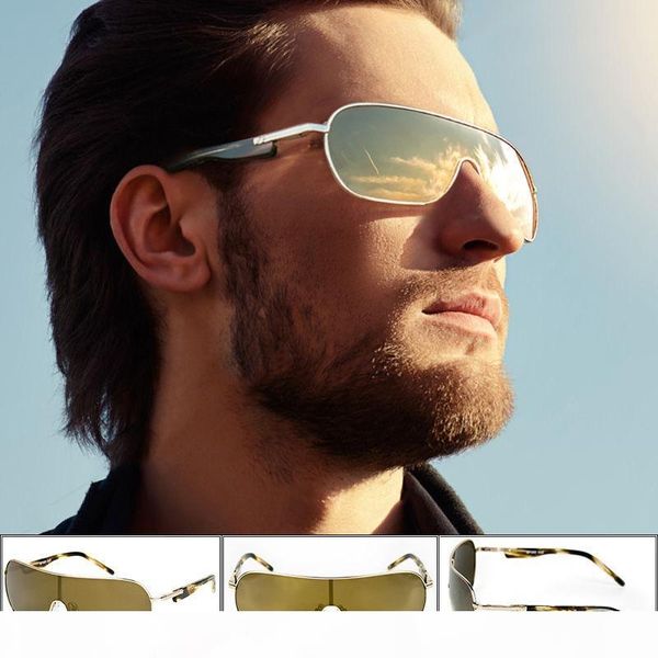 

vazrobe sunglasses polarized men flat sun glasses male cool fashion big large spring hinge brand designer luxury brown, White;black