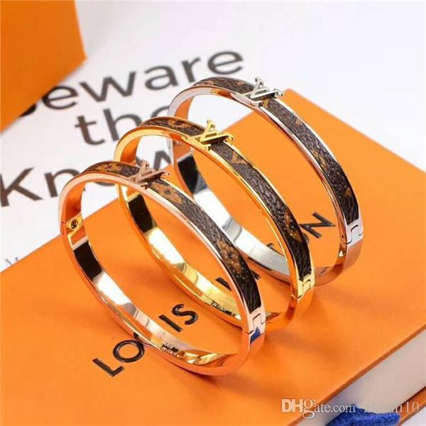 

classic european and american fashion new titanium steel bracelet for men and women, star flower narrow edition leather couple bracelet acce, Black