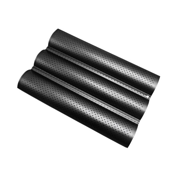 

food grade easy clean waves carbon steel 3 loaves baguette pan mold french bread