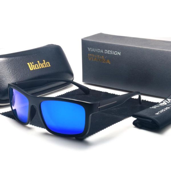 

viahda men fashion windproof polarized sunglasses women vintage metal frame pink yellow lens colorful shade sun glasses female, White;black