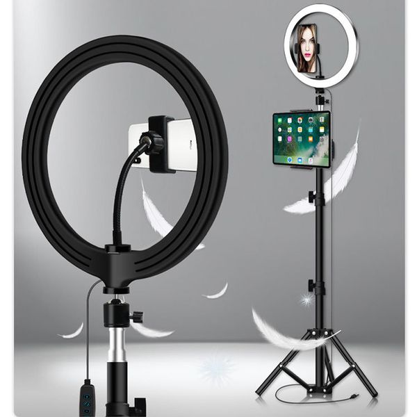 

26cm led selfie ring light 12w p studio pgraphy p fill ring lamp with tripod for yutube live video makeup vlog trave