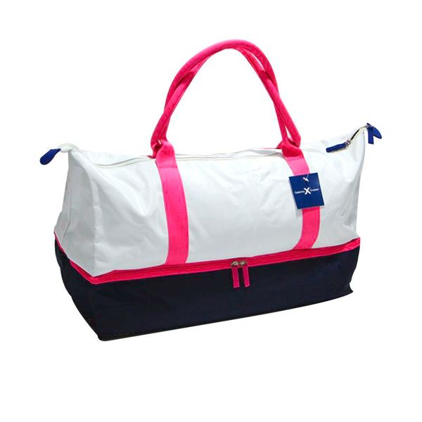 

brand new beach bag handbag with shoe compartment and printed lining large capacity shopping bag ksr4