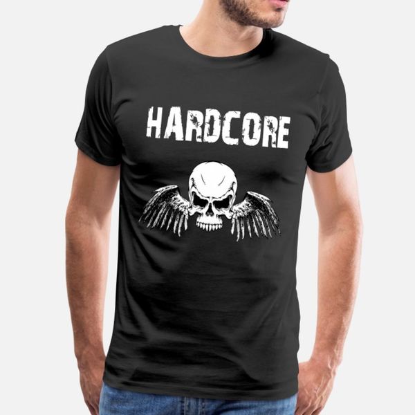 

hardcore t shirt men customize short sleeve round collar loose authentic spring standard shirt
