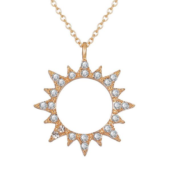 

crystal gold pendant necklaces for women bohemian star moon sun necklaces 2020 choker female fashion jewelry friend gifts, Silver