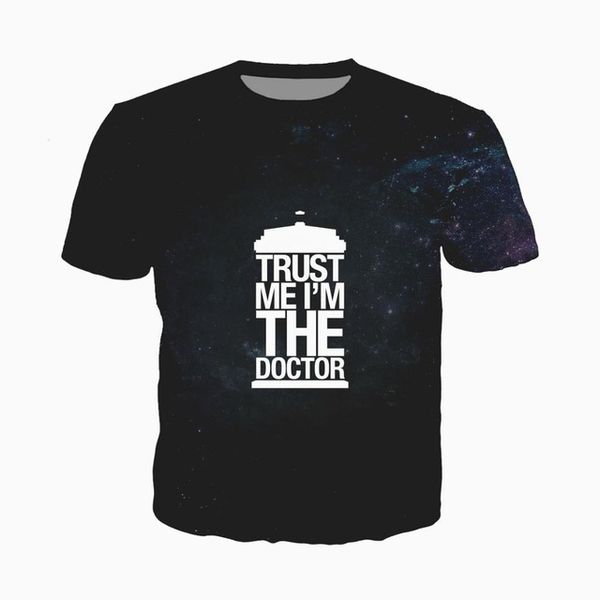 

doctor who summer casua gym homme 3d print shirts graphic humor aesthetic men clothing