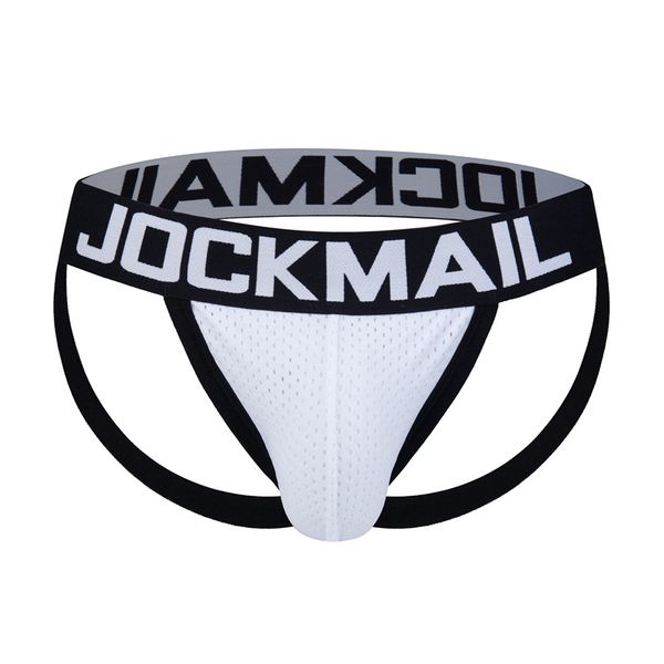 

jockmail gay jockstrap breathable and comfortable mesh black boxer briefs home leisure party men's underwear, Black;brown