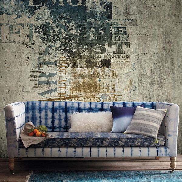

wallpapers customized size 3d retro graffiti dilapidated wall po mural wallpaper for bedroom living room background non-woven paper