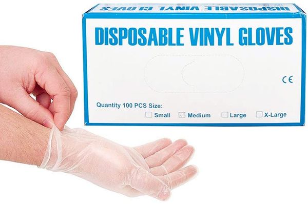 

Wholesale Oil-proof & Waterproof Disposable White Transparency Golves for Home Kitchen Clean Chemical Experiment Foodgrade PVC Nitrile Glove