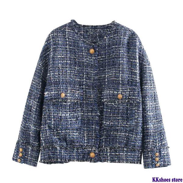 

vintage lattice twill tweed jacket skirts womens sets golden button jacket boho tassel mini skirts ladies two piece set, Gray