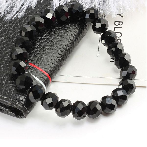 

beaded, strands men bracelet bright black gem irregular natural stone bead strand chain distance bracelets reiki bangles for women gifts jew