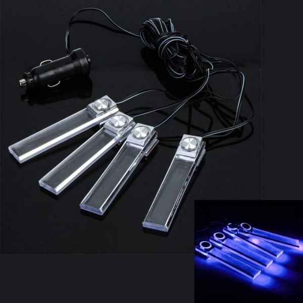 

12v underdash light le blue car atmosphere lighting ornaments decoration romantic led floor decoration lamp interior accessories