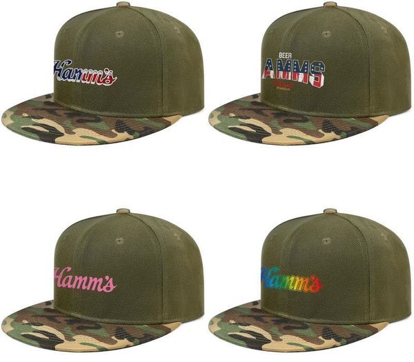 

hamms beer 3d effect flag sign mens and womens trucker camouflage cap cool fashion baseball team hats american distressed glasses hamms, Blue;gray