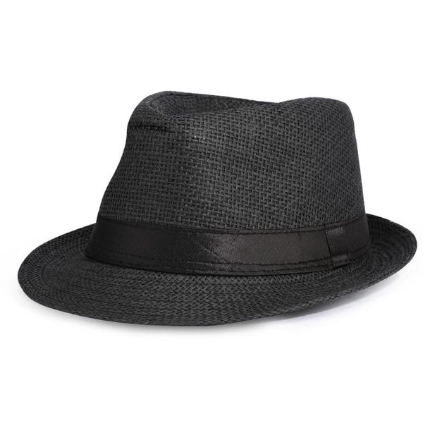 

beach straw hat summer women men panama hat casual sunscreen foldable cap sun visor, Blue;gray