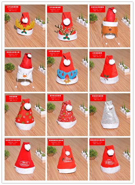

new christmas santa claus hats red and white cap party hats for christmas decoration for kids christmas hat