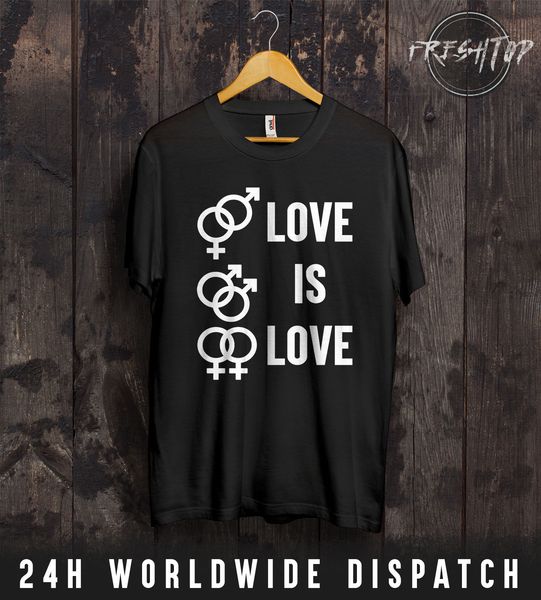 

print t shirts men love is love t shirt valentines day lgbt gay lesbian pride parade rainbow gift 100% cotton brand new t-shirts