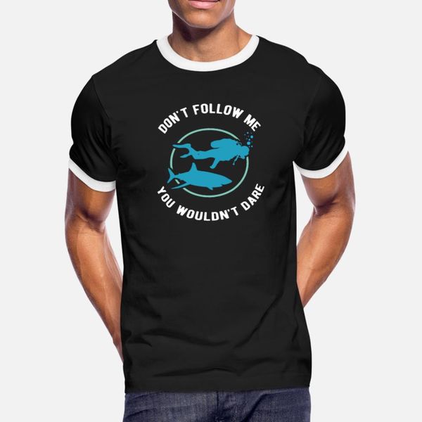 

shark diver diving dive t shirt men design cotton crew neck standard crazy new fashion summer style slim shirt
