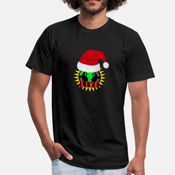 

gt live official logo christmas edition gift ideas t shirt men custom cotton size s-3xl original anti-wrinkle funny spring autumn shirt