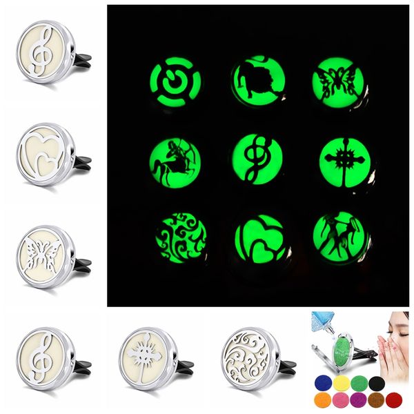 

car air freshener perfume diffuser clip fluorescent cleaning car smell replacement shape adjustment vent perfume c016