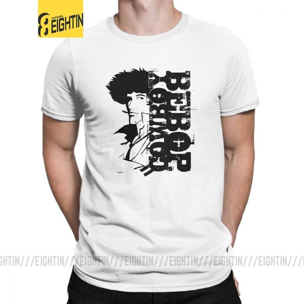 

spike blk cowboy bebop t-shirts for men space anime japanese t shirts manga jet faye crazy cotton tee shirt short sleeve