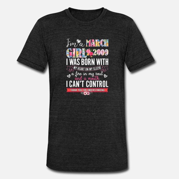 

i'm a march girl 2009 t shirt men designing cotton crew neck normal fit building spring autumn kawaii shirt
