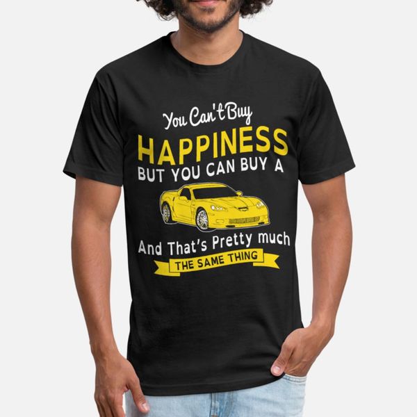 

счастье и спортивный автомобиль t shirt мужчины с коротким рукавом создать евро размер s-3xl outfit graphic аутентичной весна осень письмо р