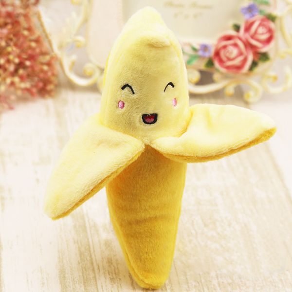 

gardening time killing funny banana shape accessories sound decorative plush toy