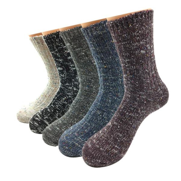 

men's socks 5 pairs/lot cotton men long harajuku trendy vintage colorful national wind male casual comfortable, Black