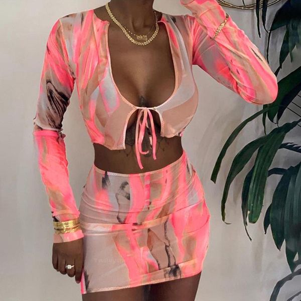 

sexy сетки набора хотя 2 шт нарядов полного рукав с низким вырезом повязки стропы растениеводство топ мини платья соответствия набор моды cl, Black;blue