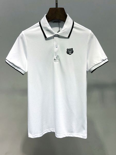

new designers polos fashion embroidery mens polo shirts t shirt men women high street casual tee m89, White;black