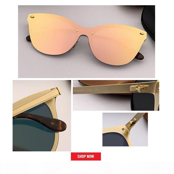 

2019 new fashion trend cateye blaze style sunglasses vintage retro brand design color mirror sun glasses women oculos de sol uv 400 gafas, White;black