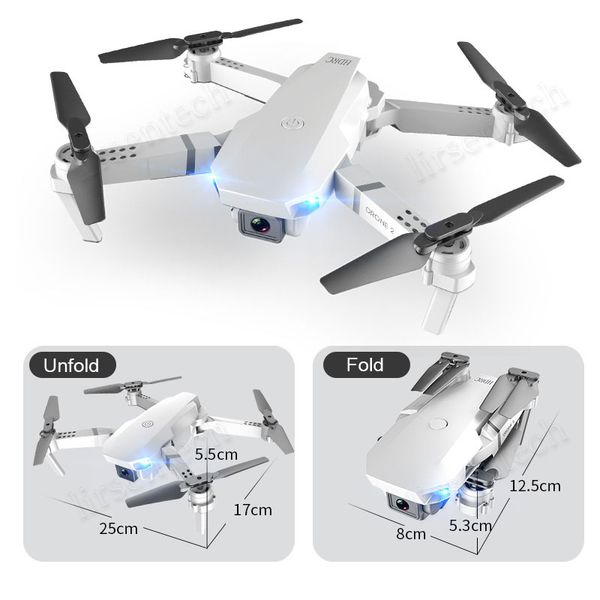 

5x e59 rc led drone 4k hd video camera aerial pgraphy helicopter 360 degree flip wifi long battery life for kis 2020