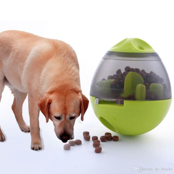 

fun pet dog toys tumbler leakage ball dog bite interactive iq toy puppy food game bowl pets supplies feeding tools