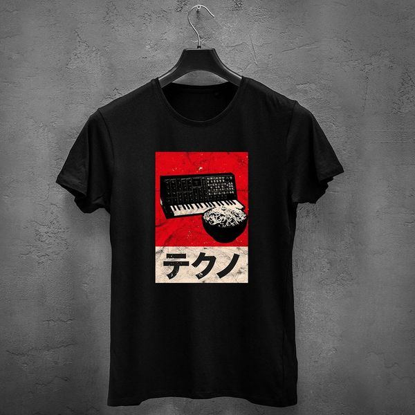 

vintage analog japanese synth retro synthesizer ramen asdr short sleeve t shirt