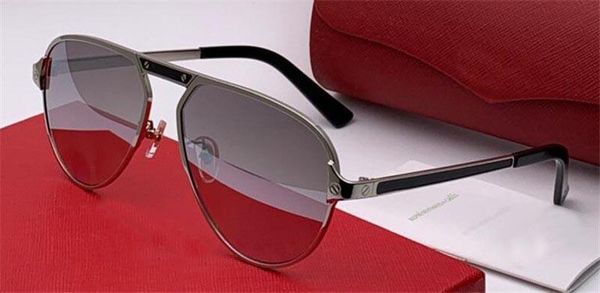 

the latest fashion designer sunglasses 0101 pilot frame frame stitching color leg protection light color decorative eyewear quality, White;black