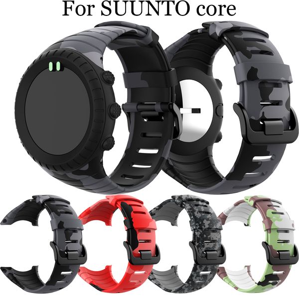 

for suunto core frontier/classic silicone printing sport wristband replacement strap for suunto core smart watch bracelet wrist
