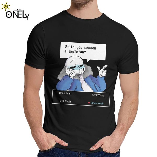 

slim undertale would you cosplay game short sleeve men new design leisure classic o-neck t shirt