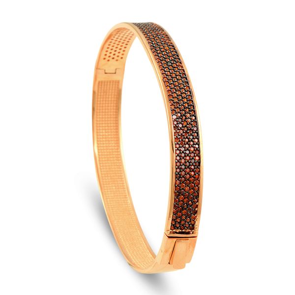 

new fashion classic pave women's bangles for women rose gold color rhinestone bracelet cuff 6 color trendy jewelry, Black