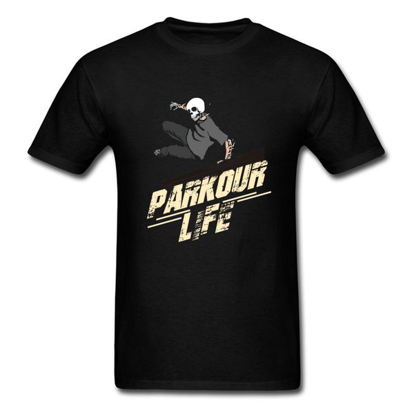 

parkour life happy and punk style men tshirt plus size hipster designer black skull mars t shirts jojo bizarre adventure