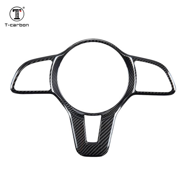 

t-carbon carbon fiber steering wheel trim steering cover for c260l eqc400