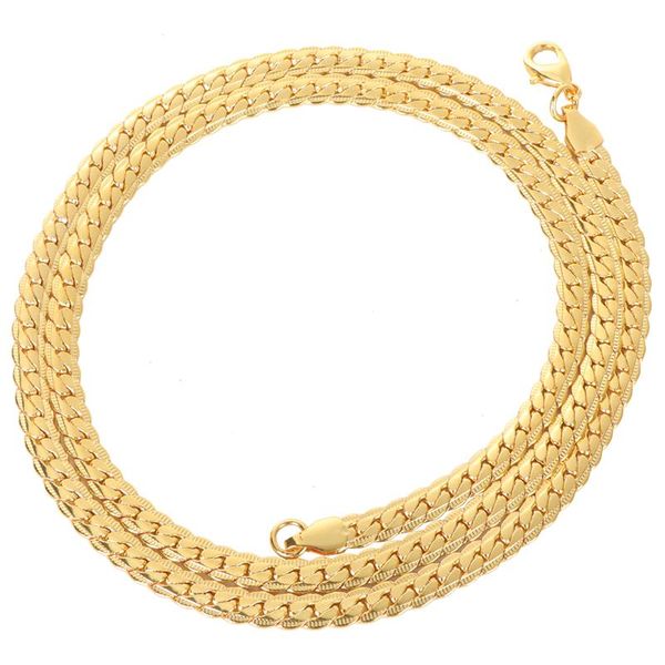 

hip-hop necklace alloy large gold plating necklace simple neck chain for woman torsion slip stytle 75x0.5cm with packaging box, Silver