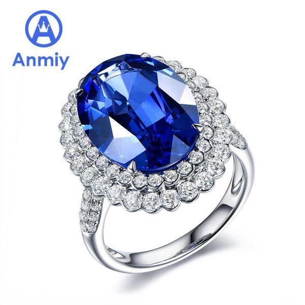

high-end temperament dark blue stone color open women's group zircon ring, Golden;silver