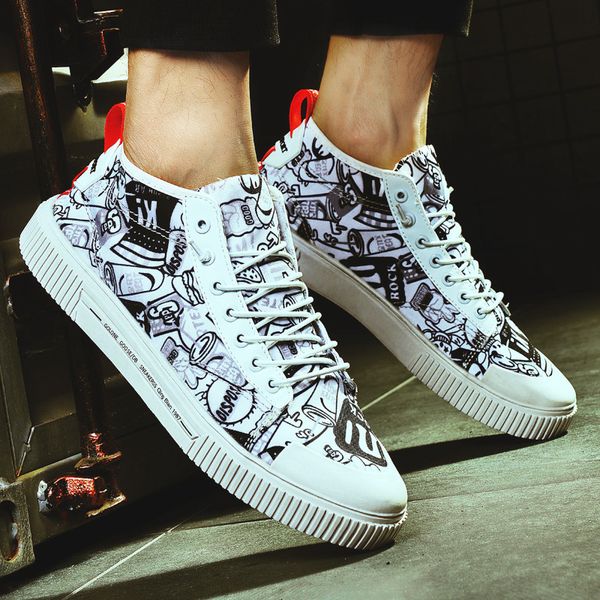 

original trend canvas shoes breathable simple design men casual shoes comfortable non-slip men fashion sneakers flats shoes39-45, Black