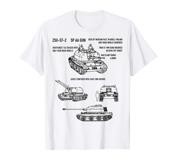 

зсу-57-2 советской россии spaag футболка подарков homme 2019 новый мужской с коротким рукавом мода хлопок одежда тис рубашка дизайн